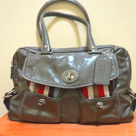 Coach Archive Gray Bleecker Peyton Limited Ed Satchel 13051 💯 - Picture 1 of 12